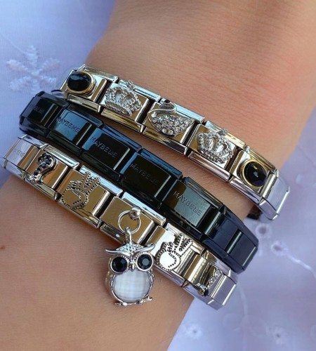 Ogniwo do bransoletki modułowej - Wisząca sowa Maybeme