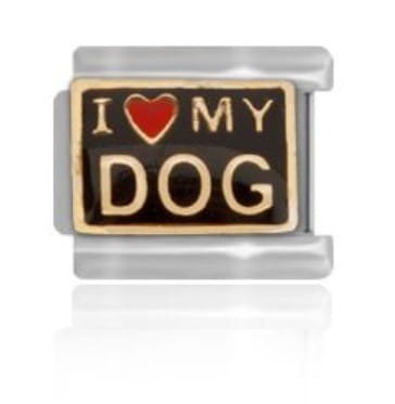 Ogniwo do bransoletki modułowej - I love my dog Maybeme