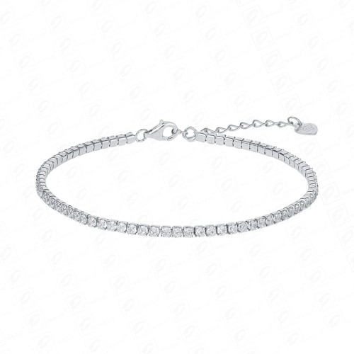 Srebrna bransoletka z cyrkoniami S