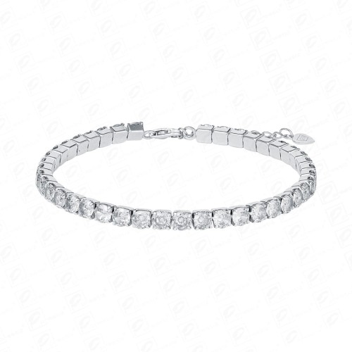 Srebrna bransoletka z cyrkoniami L