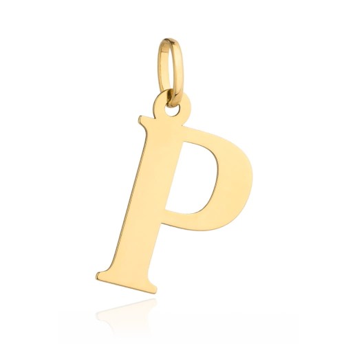 Zawieszka złota literka P duża 0.55g