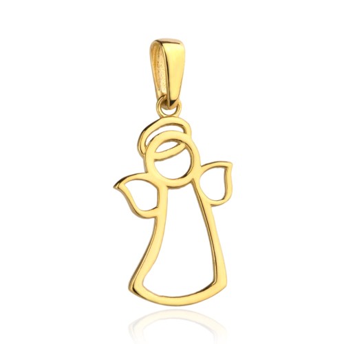 Zawieszka złota wisiorek Aniołek aureola 0.56g