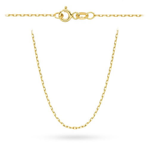 Łańcuszek złoty pr. 585 - splot ankier 50 cm 1,13g