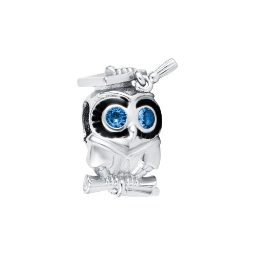 Zawieszka do bransoletki sowa absolwenta