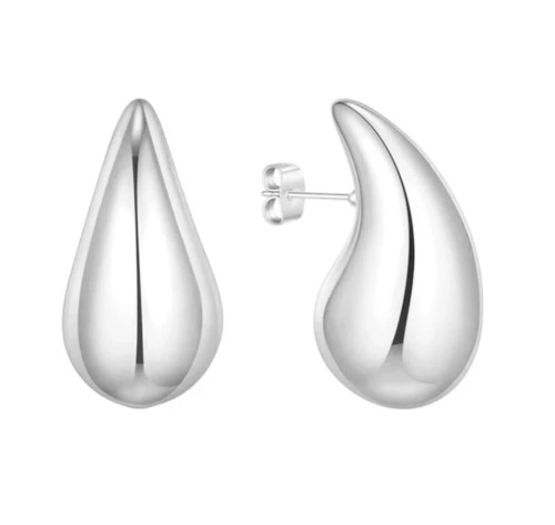 Kolczyki srebrne krople
