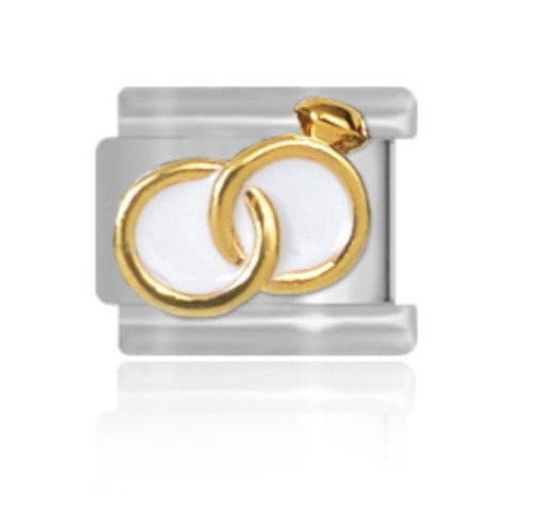 Ogniwo do bransoletki modułowej - Złote obrączki Maybeme