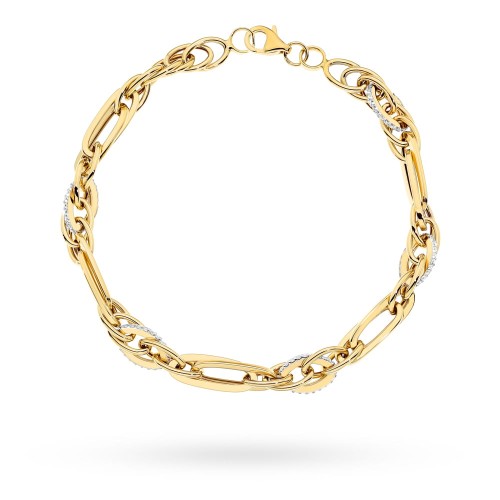 Bransoletka złota z kolekcji "GRANDE" zdobiona cyrkoniami