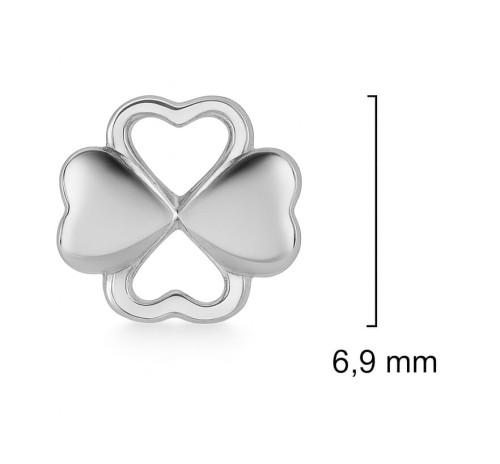 Kolczyki srebrne koniczynki