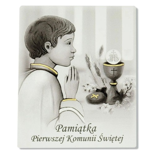 Obrazek Pamiątka Pierwszej Komunii Świętej chłopiec