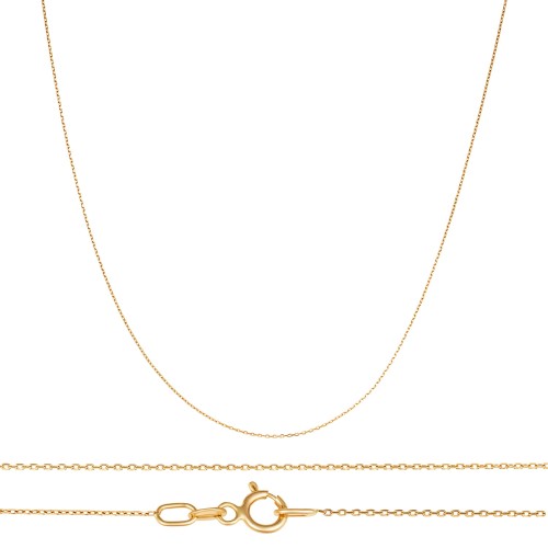 Łańcuszek złoty pr. 585 - splot ankier 42-45 cm 0,82g