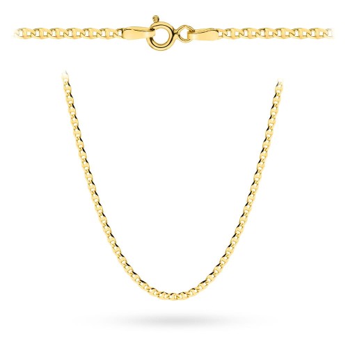 Łańcuszek złoty pr. 585 - splot gucci 60 cm 2,46g