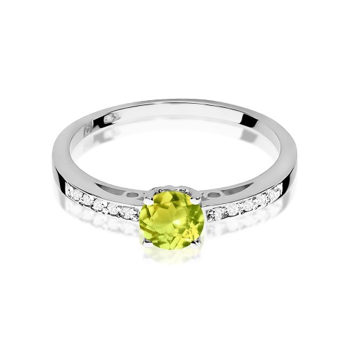 Pierścionek Oliwin 0,60ct białe złoto