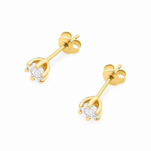 Kolczyki Brylanty 0,16 ct