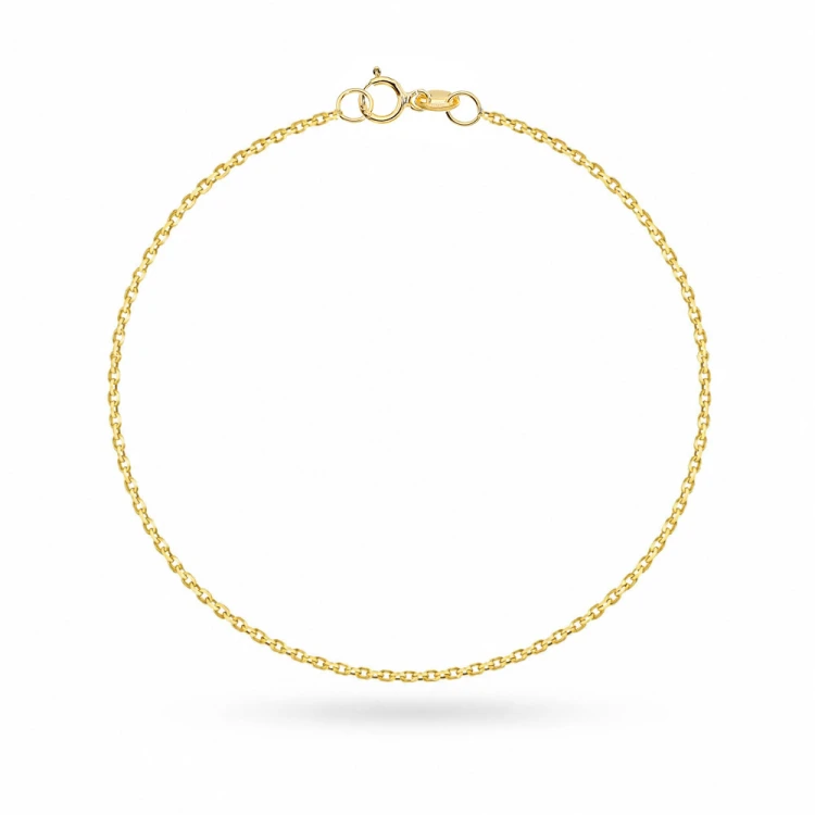 Bransoletka złota - splot rolo na nogę - 1,4 mm