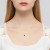 Zawieszka z Rubinem i Brylantem z białego złota