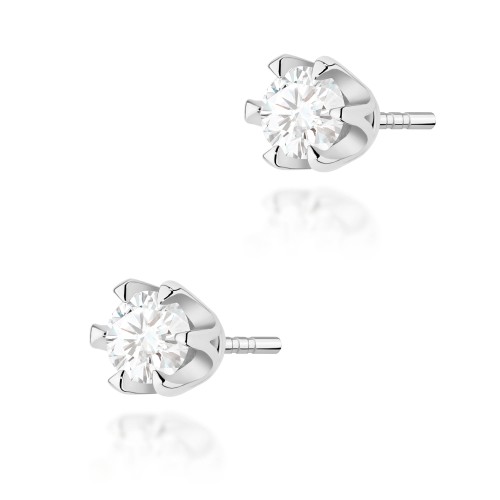 Kolczyki Brylanty 0,60 ct białe złoto