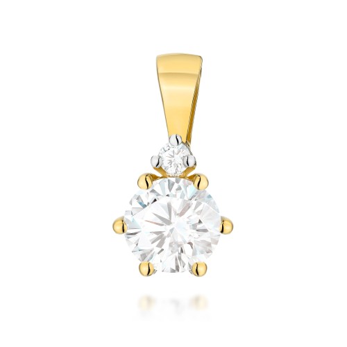 Klasyczna zawieszka z diamentami LAB 0,50 ct