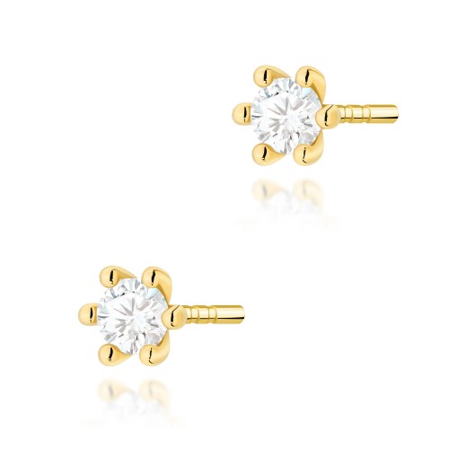Kolczyki Diamenty Laboratoryjne  0,10 ct
