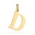 Zawieszka złota literka D duża 