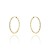Kolczyki koła diamentowane super lekkie 2,5cm 