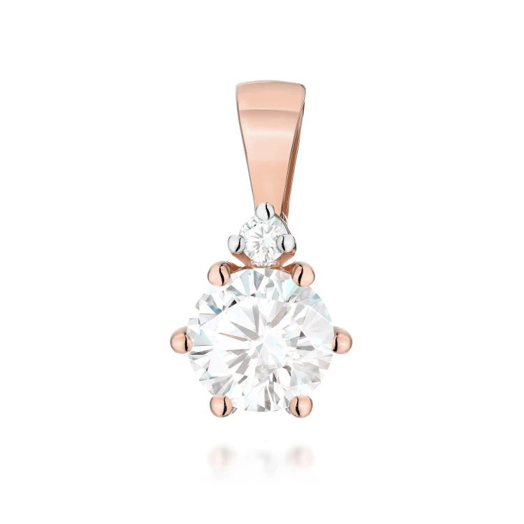 Zawieszka złota z diamentami laboratoryjnymi 0,50ct różowe złoto (Rose Gold)