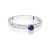 Pierścionek Szafir 0,15ct białe złoto