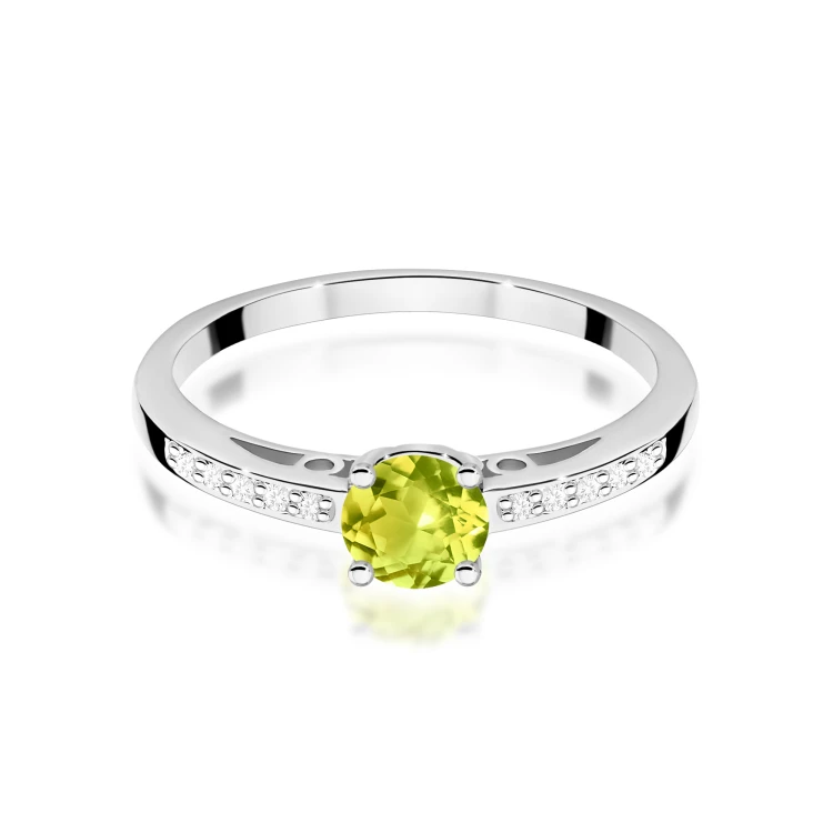 Pierścionek Oliwin 0,60ct białe złoto