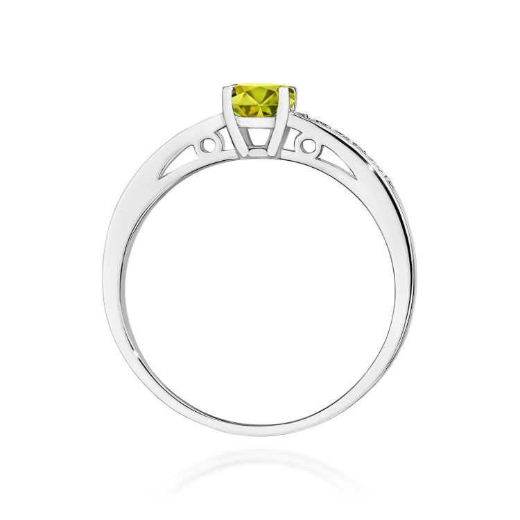 Pierścionek Oliwin 0,60ct białe złoto
