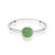 Pierścionek W0598 Zielony Turmalin 1,00ct białe złoto