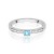 Pierścionek Topaz 0,15ct białe złoto