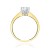Pierścionek z brylantem laboratoryjnym 0,70 ct