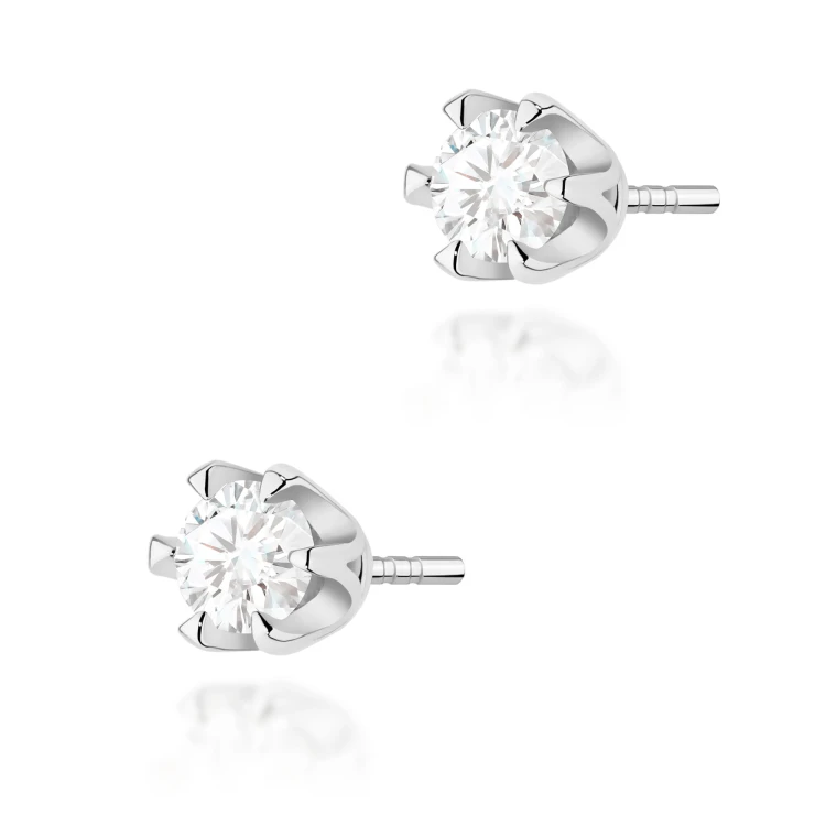 Kolczyki Brylanty 0,60 ct białe złoto