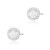 Kolczyki Diament Laboratoryjny 2 x 0,50ct białe złoto