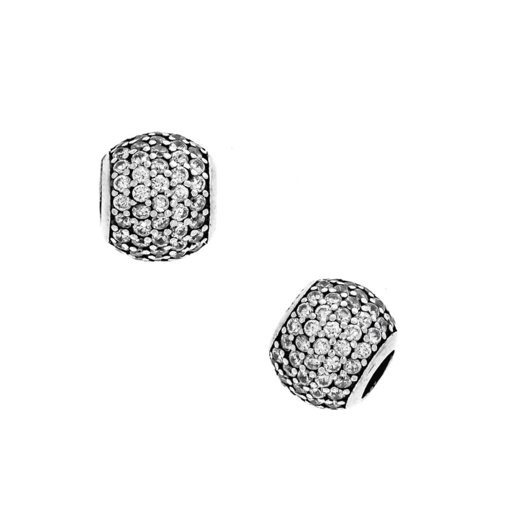 Błyszcząca srebrna zawieszka beads