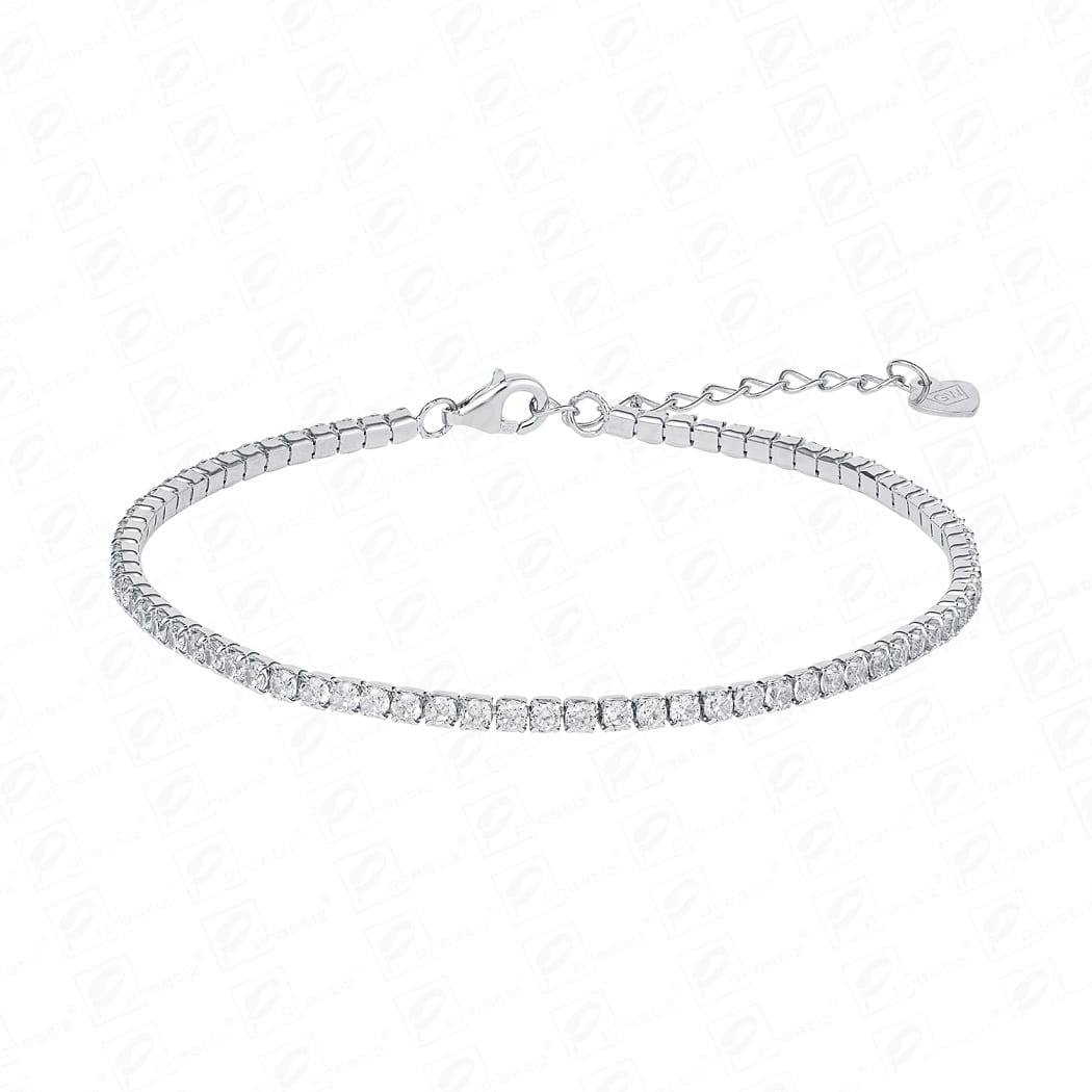 Srebrna bransoletka z cyrkoniami S