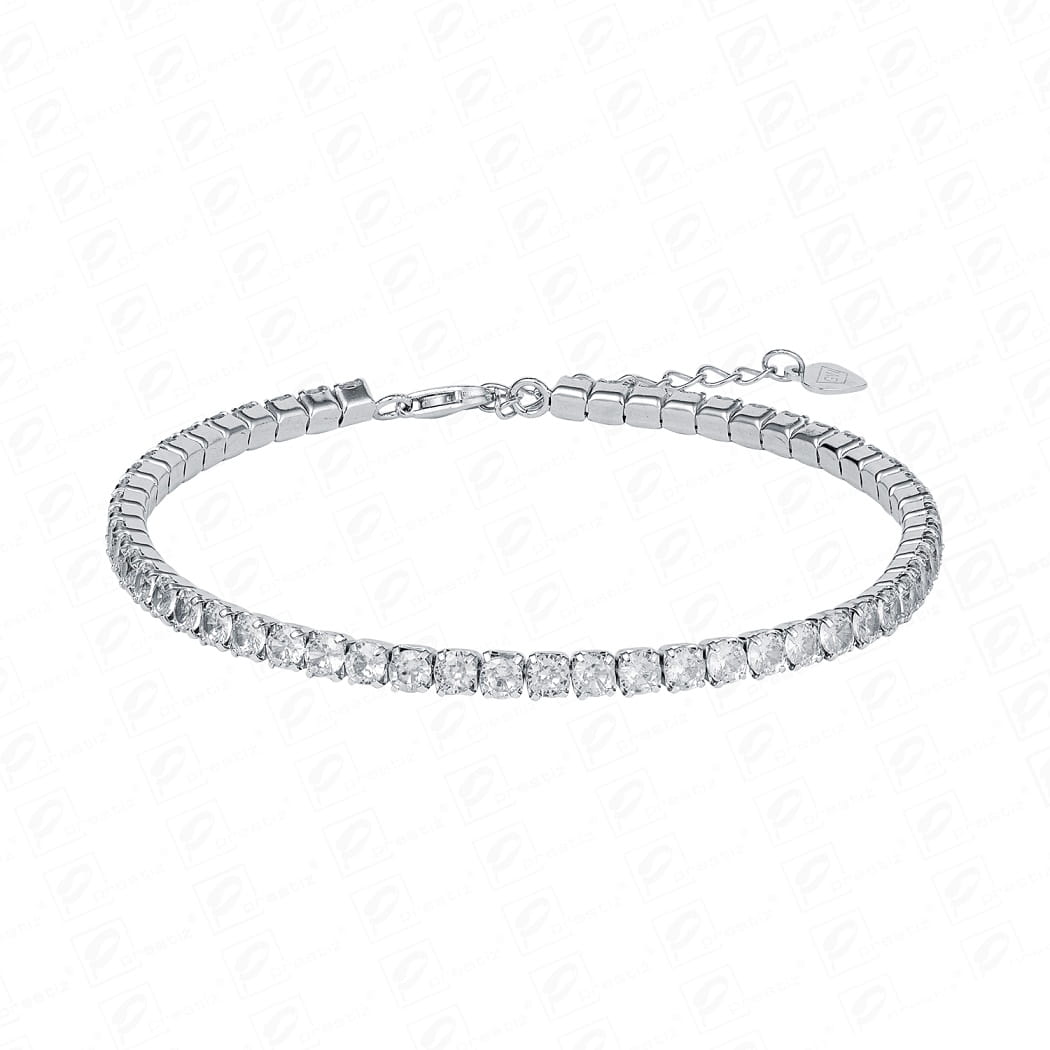 Srebrna bransoletka z cyrkoniami M