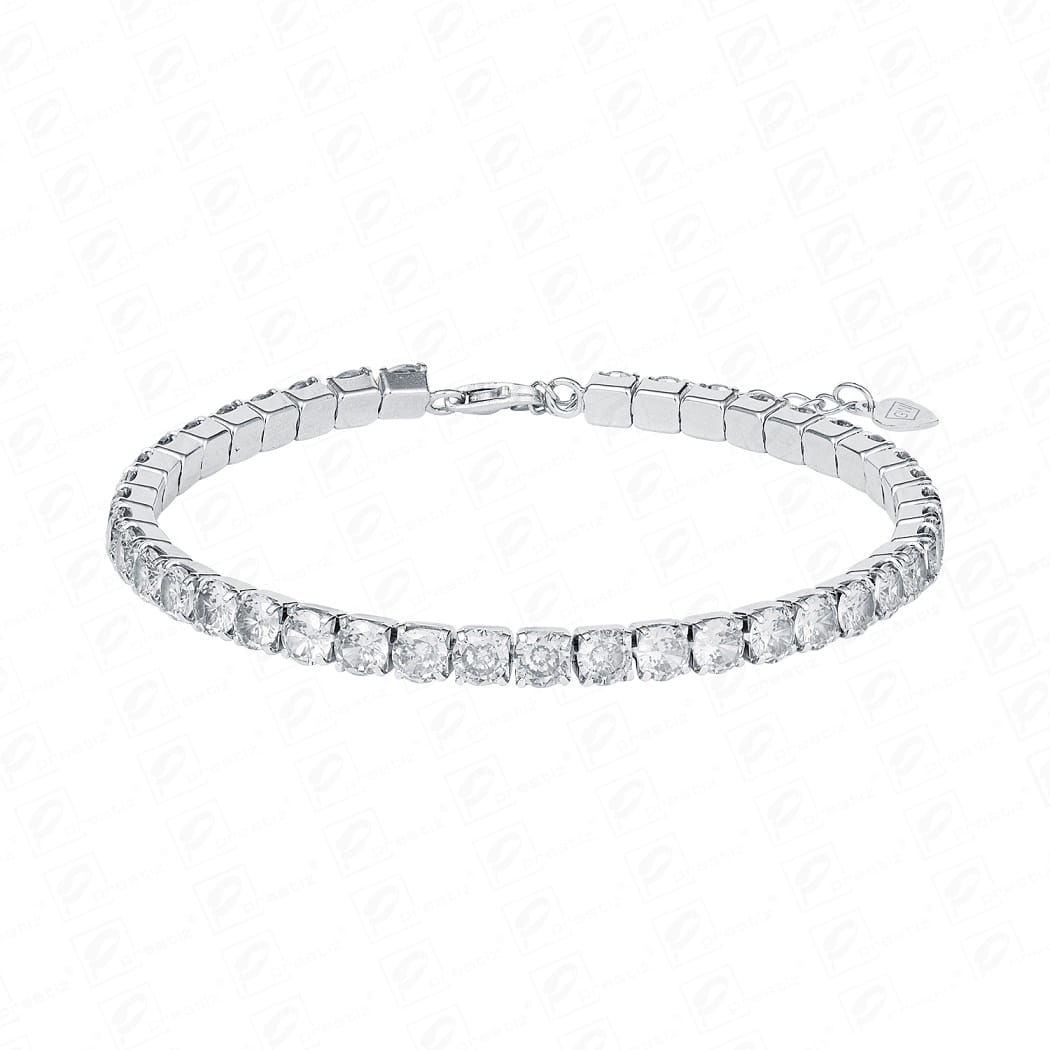 Srebrna bransoletka z cyrkoniami L