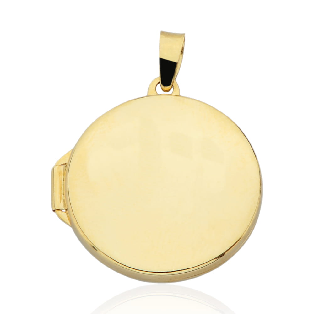 Zawieszka złota puzderko gładkie koło duże 3.5g