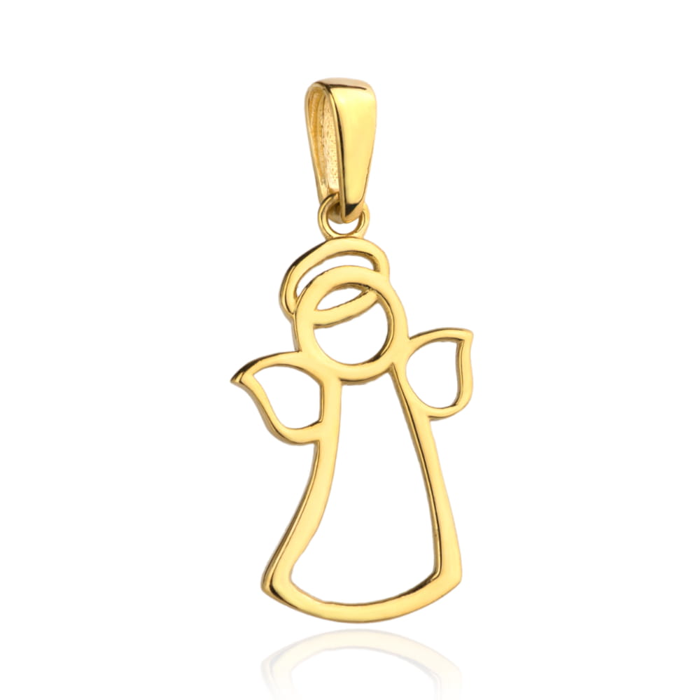 Zawieszka złota wisiorek Aniołek aureola 0.56g