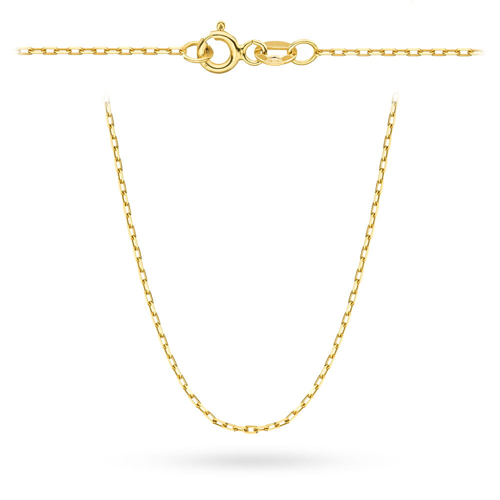 Łańcuszek złoty pr. 585 - splot ankier 50 cm 1,13g