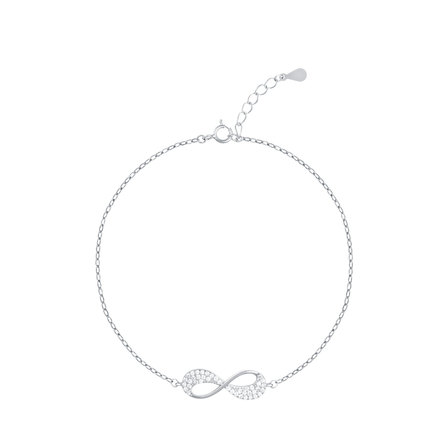 Srebrny naszyjnik z nieskończonością