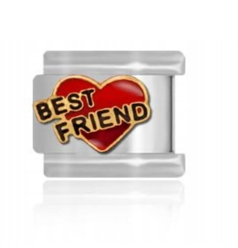 Ogniwo do bransoletki modułowej - Serduszko Best Friend Maybeme