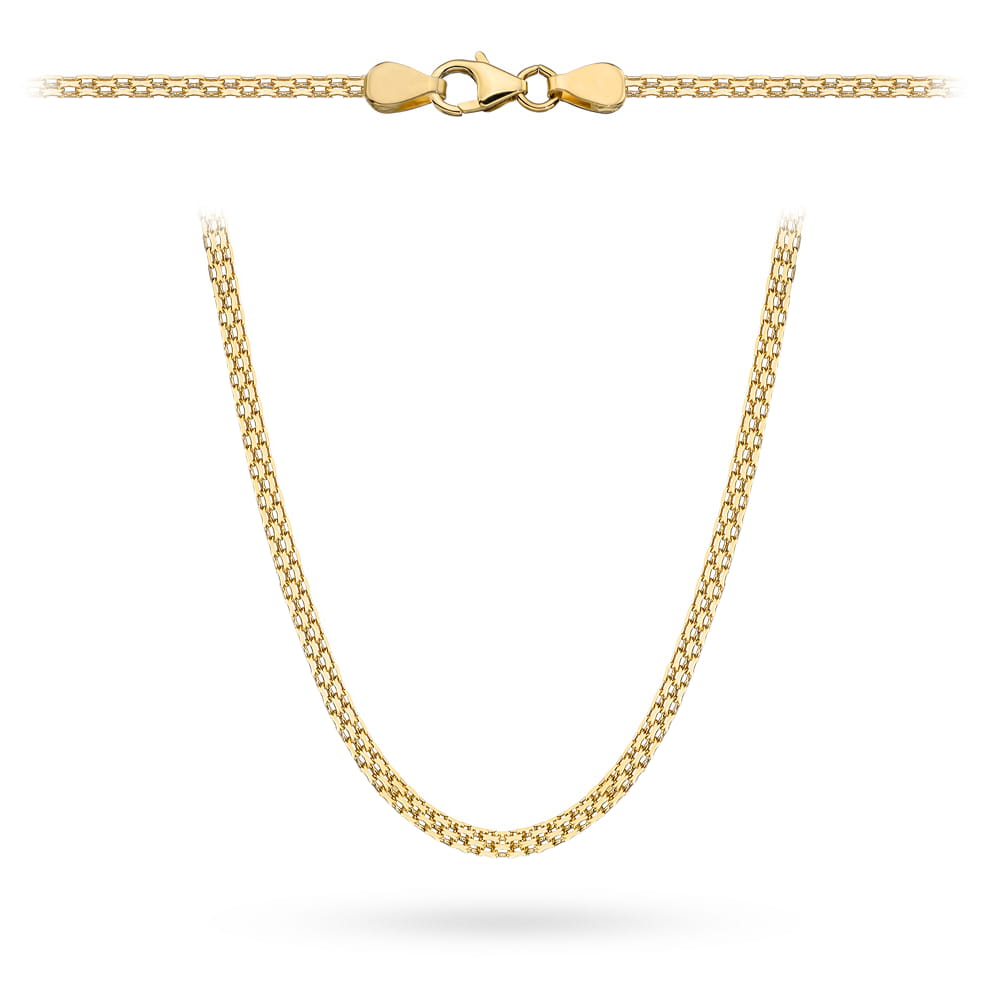 Łańcuch złoty bismarck 50cm - 3mm