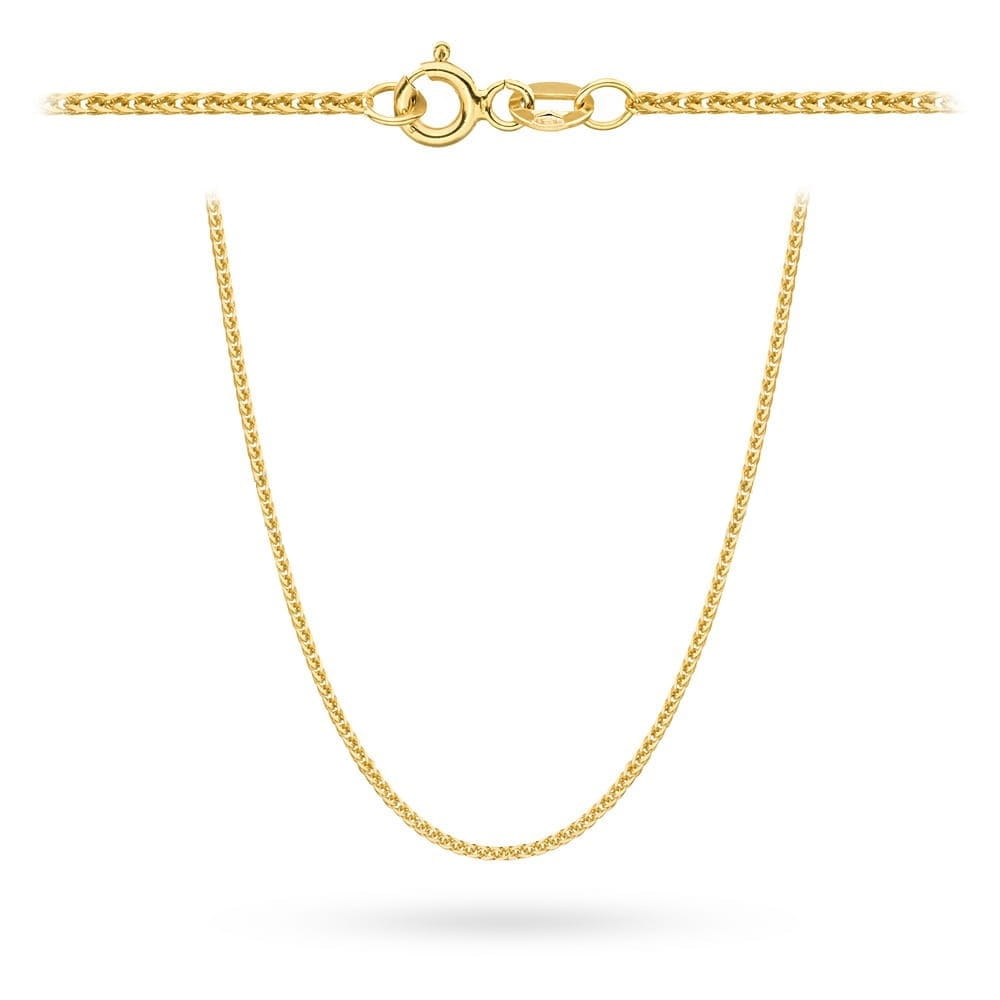 Łańcuszek złoty pr. 585 - splot lisi ogon 50 cm 1,84g