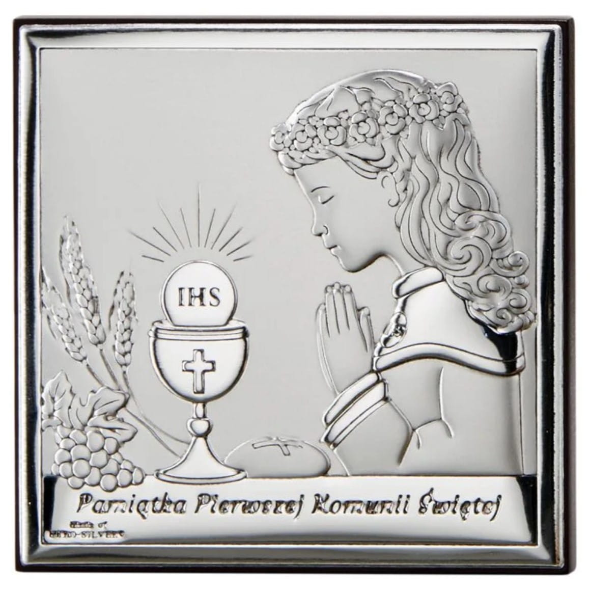 Obrazek pamiątkowy Pierwszej Komunii Świętej dla dziewczynki