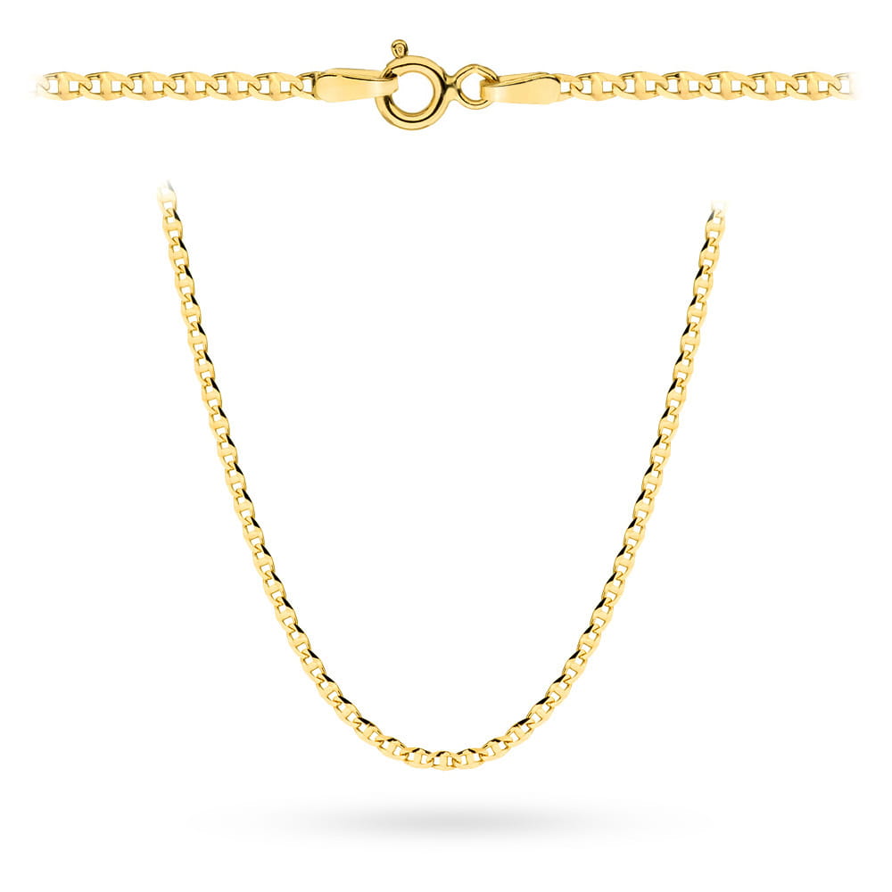 Łańcuszek złoty pr. 585 - splot gucci 60 cm 2,46g