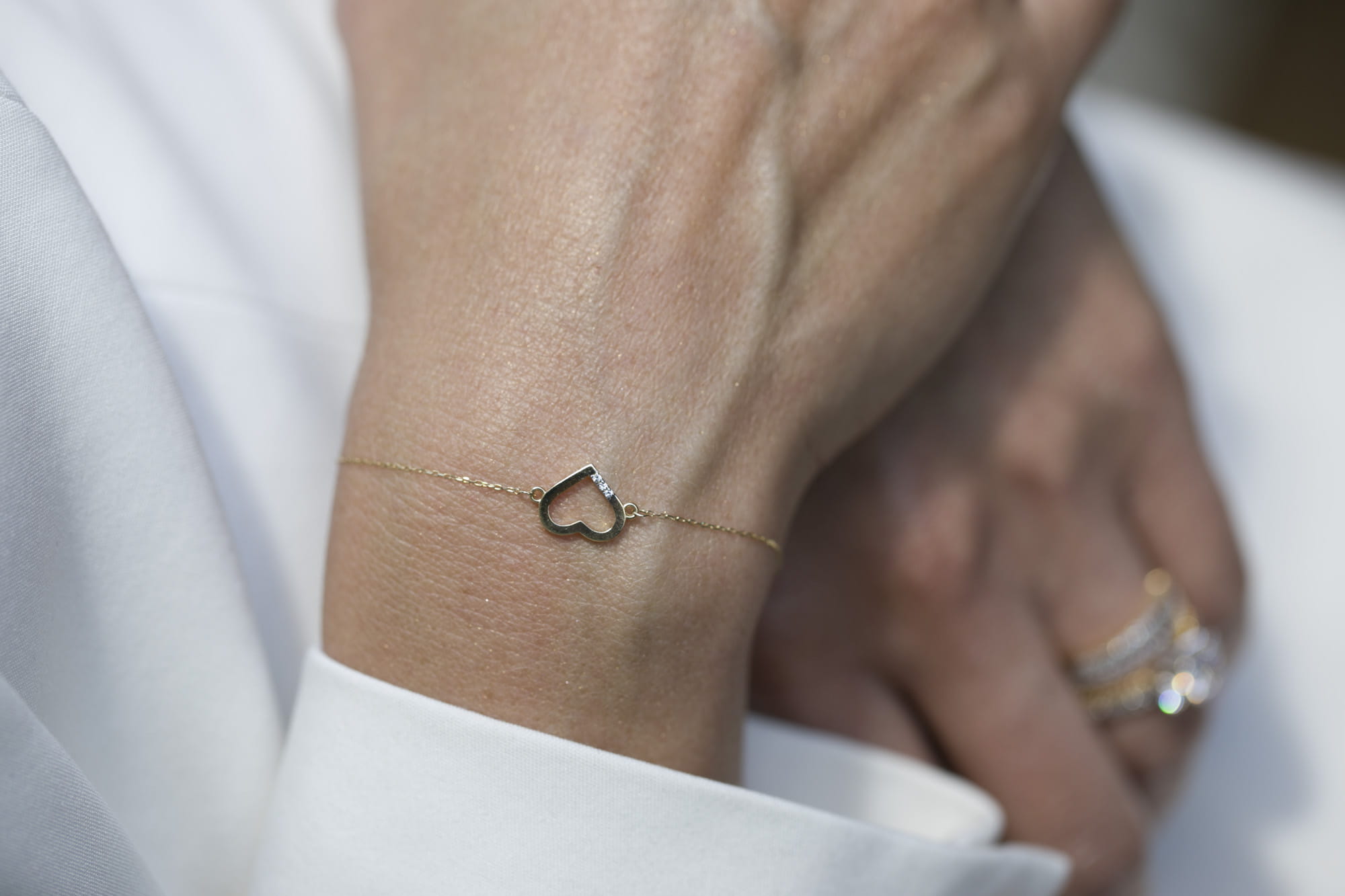 Bransoletka z serduszkiem z brylantem