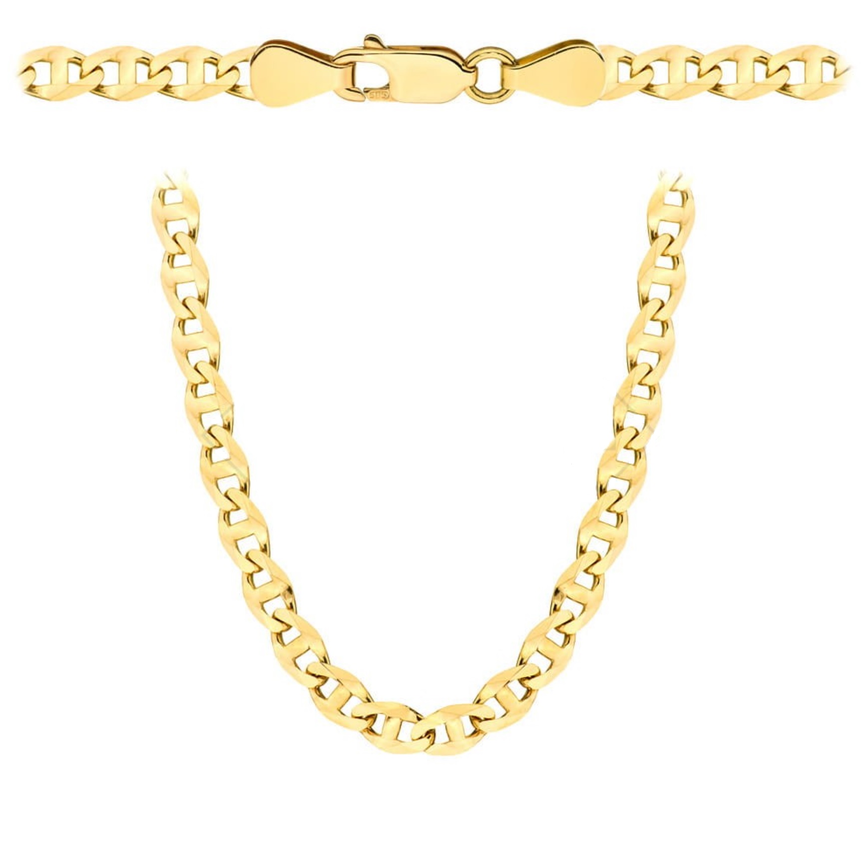 Łańcuszek złoty pr. 585 - splot gucci 50 cm 16,3g