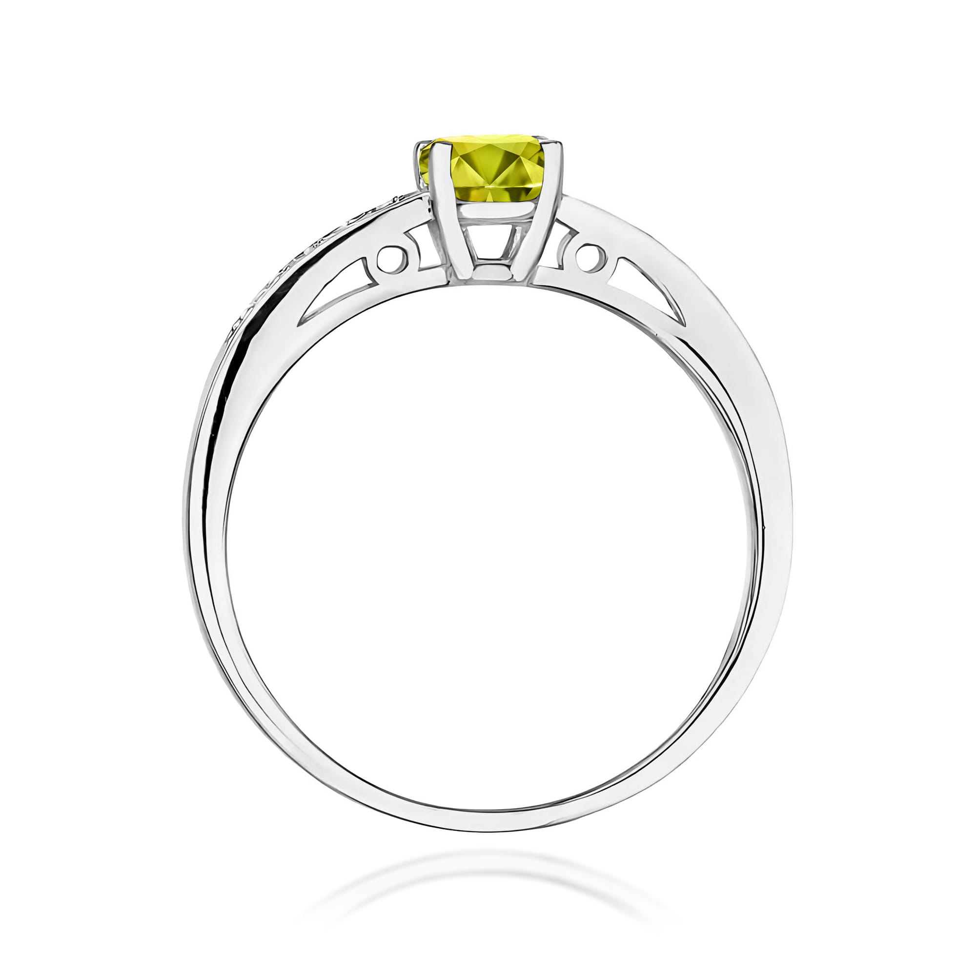 Pierścionek Oliwin 0,60ct białe złoto