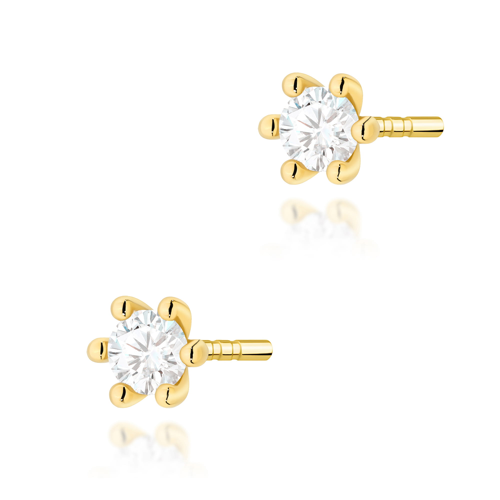 Kolczyki Diamenty Laboratoryjne  0,10 ct